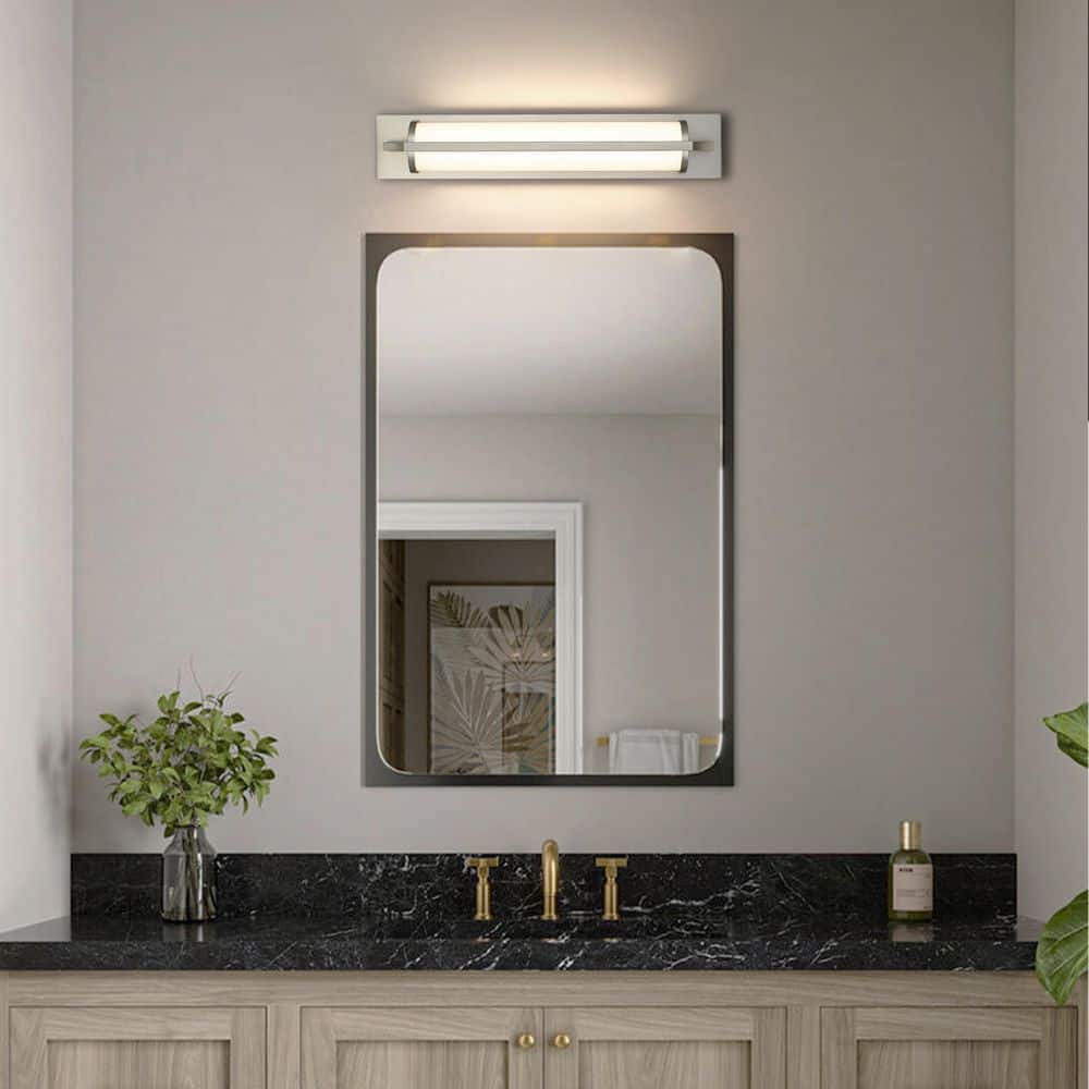 Marshel 24-Inches Brushed Nickel Integrated LED Modern/Contemporary Bathroom Vanity Light Bar price history on PriceWatchPro