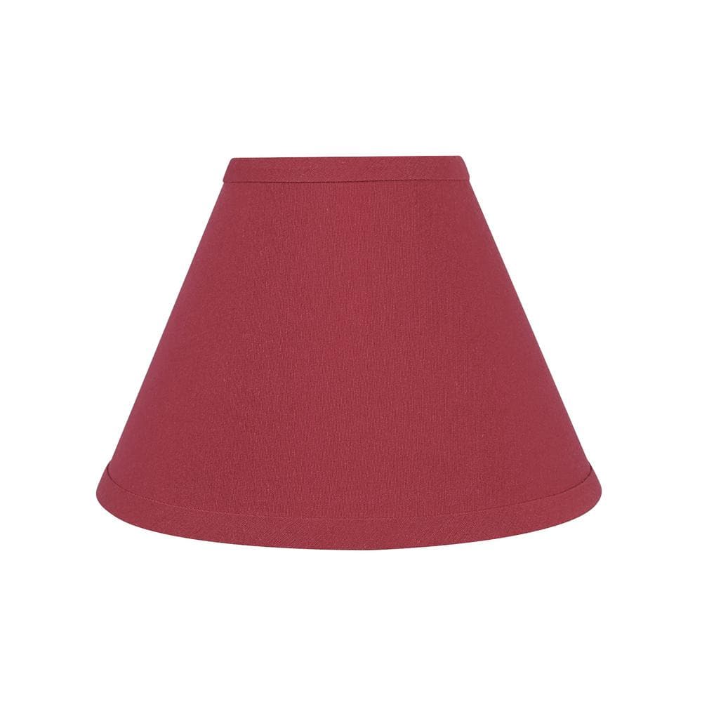 Red Fabric Empire Lamp Shade for Table and Accent Lamps