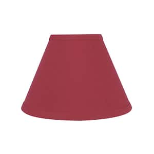 12 in. x 9 in. Red Hardback Empire Lamp Shade