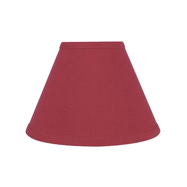Aspen Creative Corporation 12 in. x 9 in. Red Hardback Empire Lamp Shade