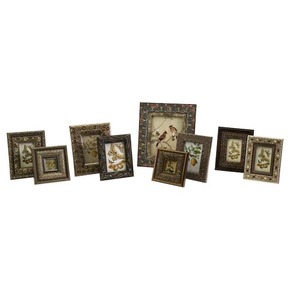 Filament Design Lenor 1-Opening 5 in. x 7 in. Multicolored Picture Frames (Set of 9)