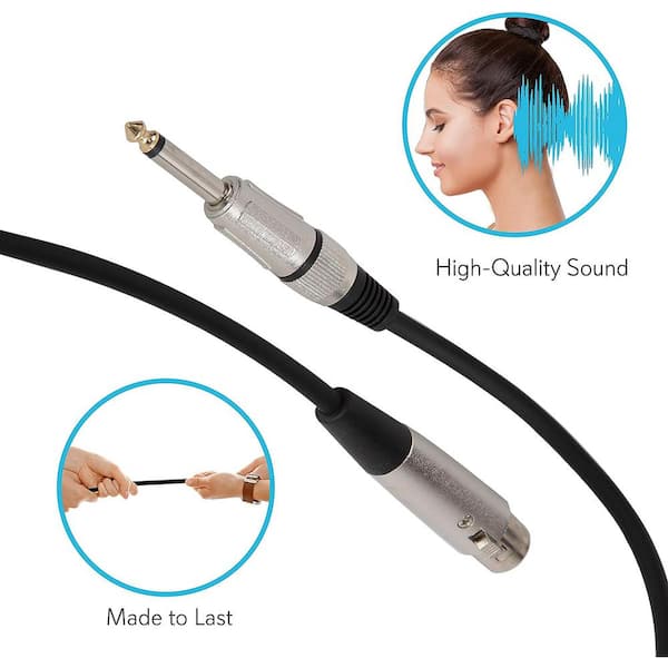Cable Matters Dual XLR to RCA Cable 6 ft, XLR Female to RCA Cable (Dual  Female XLR to RCA Cable) - 6 Feet