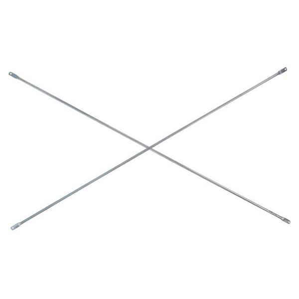 10 ft. x 4 ft. Galvanized Steel Cross Brace to Increase Scaffold Tower Load Capacity