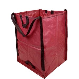 48 Gal. Red Outdoor Polypropylene Reusable Lawn and Leaf Bag (1-Count)