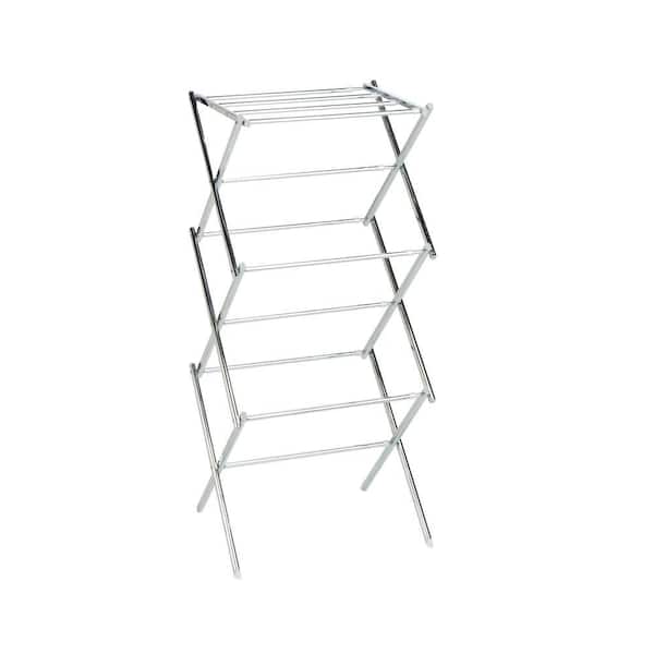 HoneyCanDo Chrome Expandable Drying Rack DRY03053