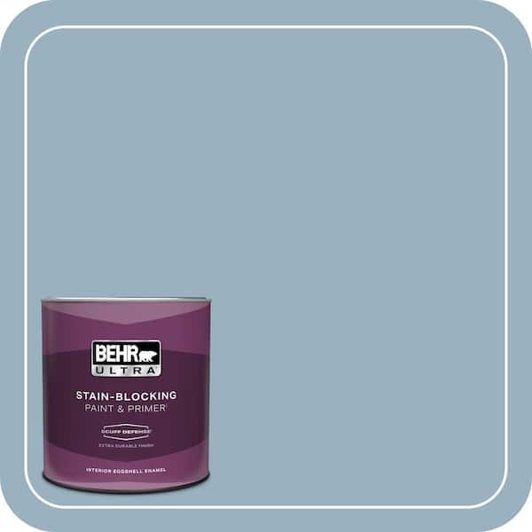 BEHR ULTRA 1 qt. #ECC-32-1 Cloudless Day Extra Durable Eggshell Enamel Interior Paint & Primer
