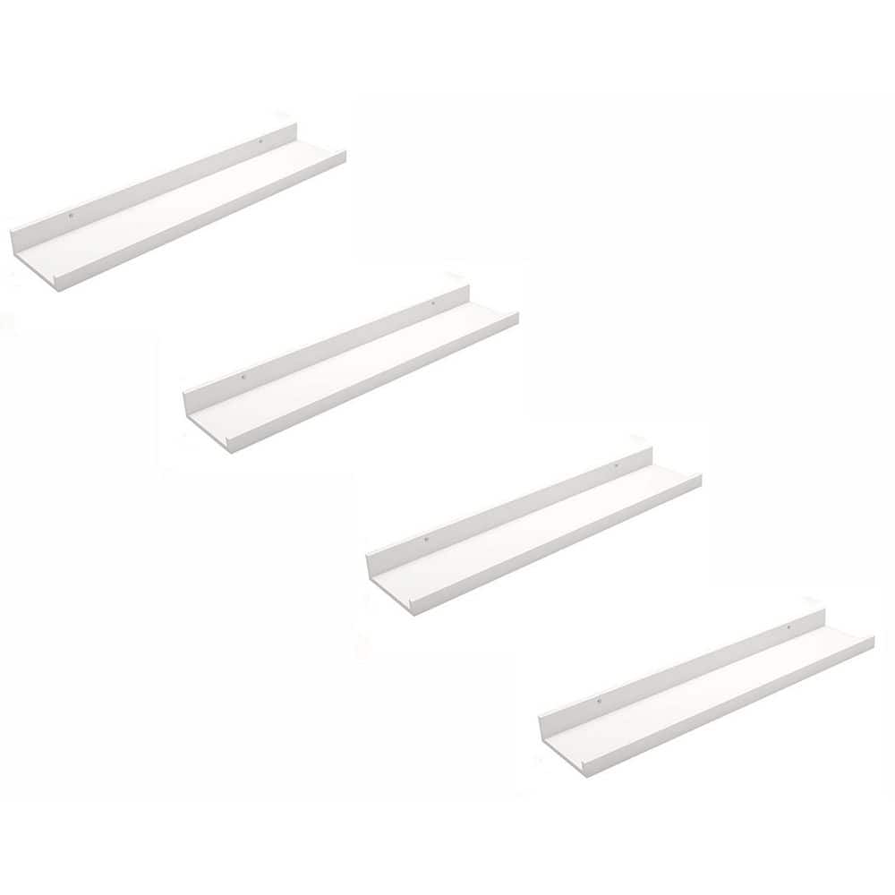 24 in. W x 5 in. D White Floating Shelves Decorative Wall Shelf