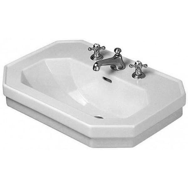 Duravit 1930 Series 9.625 in. Bathroom Sink in White Ceramic