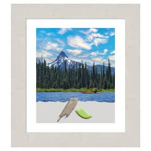 Rustic Plank White Picture Frame Opening Size 20 x 24 in. (Matted To 16 x 20 in.)