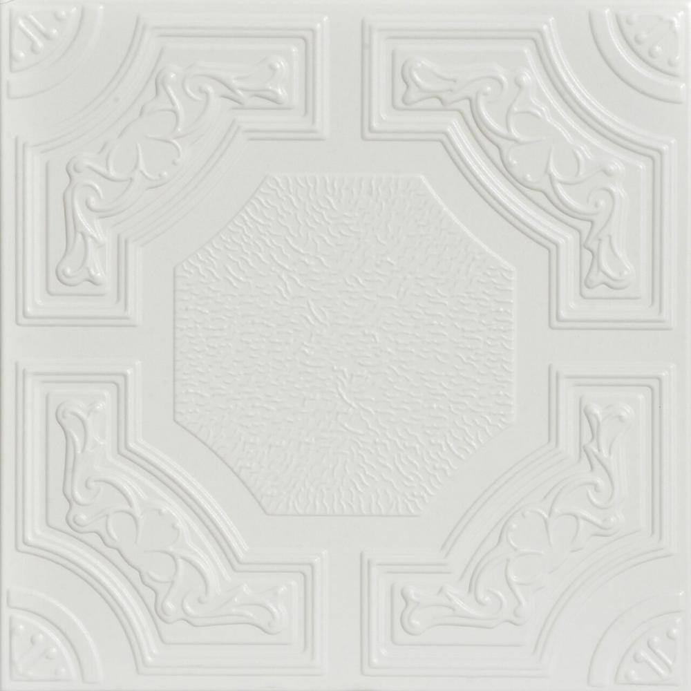 Evergreen Dove White 1.6 ft. x 1.6 ft. Decorative Foam Glue Up Ceiling Tile (259.2 sq. ft. /case) price history on PriceWatchPro