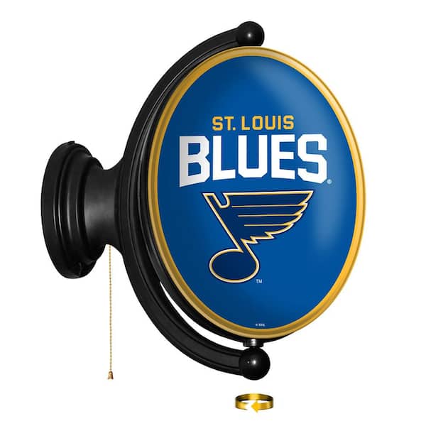 The Fan-Brand St. Louis Blues: Original Pub Style Round Lighted Rotating  Wall Sign 21 in. L x 23 in. W x 5 in. H NHSTLB-115-01 - The Home Depot