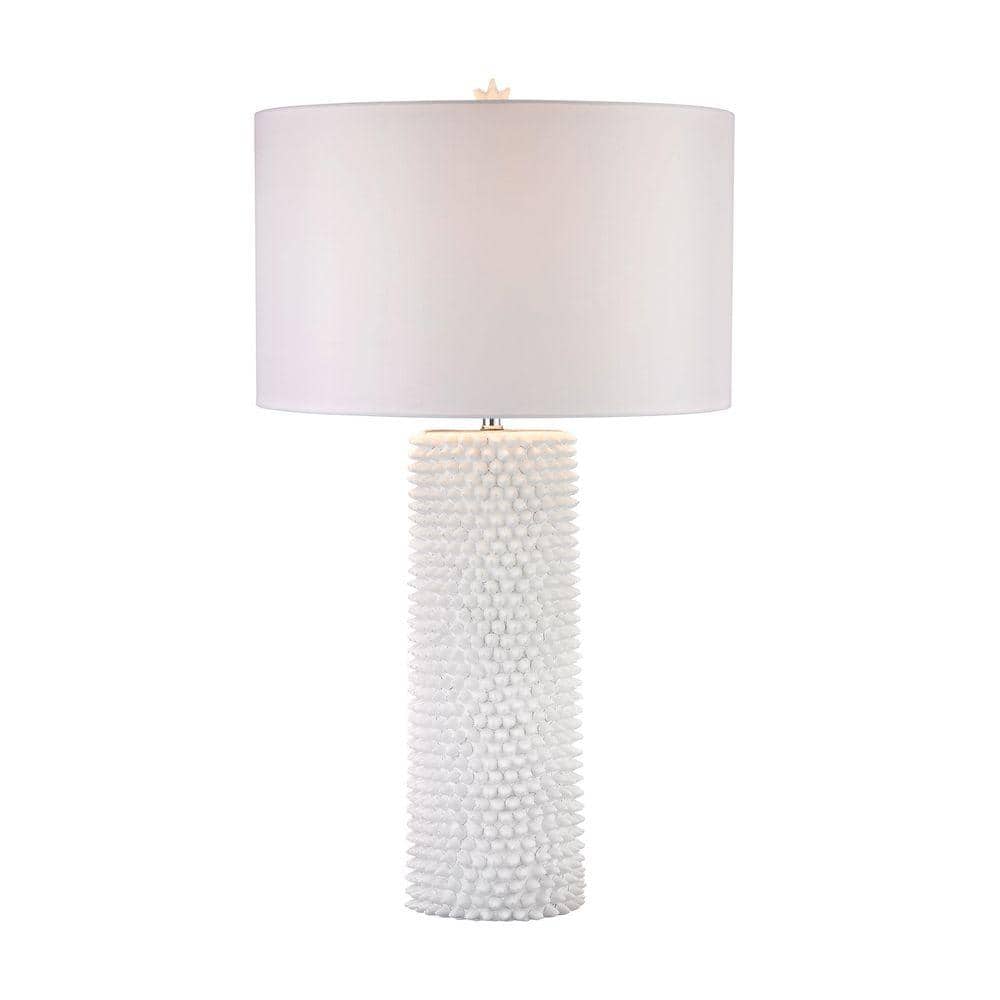 White Mercana Art Décor Lappa III Table and Desk Lamps 