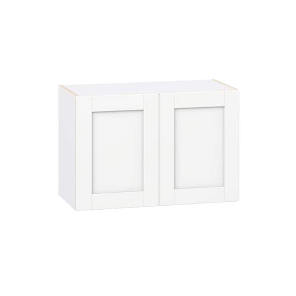 Milton 30 in. W x 14 in. D x 20 in. H Assembled Shaker Wall Bridge Kitchen Cabinet in Bright White