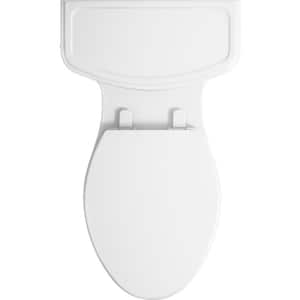 Harken 1-Piece 1.28 GPF Single Flush Elongated Toilet in White (Seat Included)