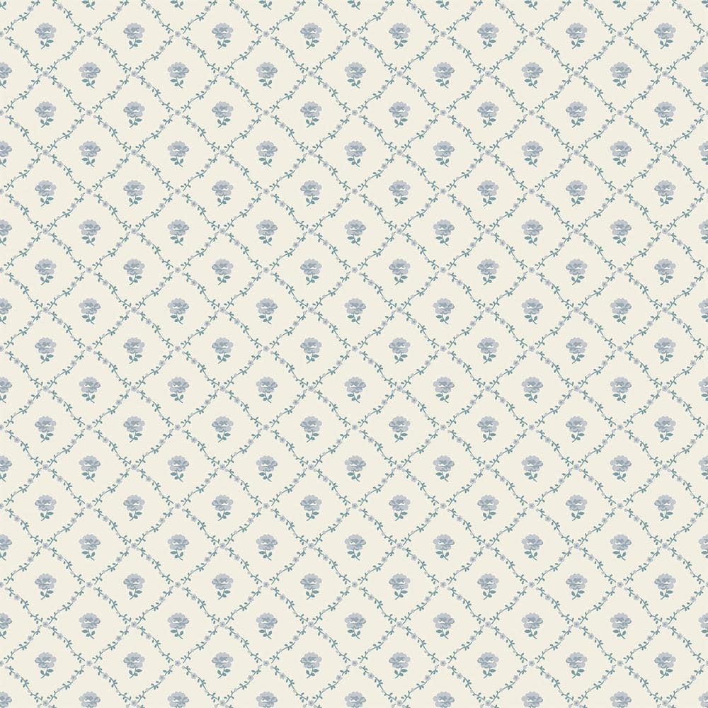 Laura Ashley Kate Pale Seaspray Blue Wallpaper 122745 - The Home Depot