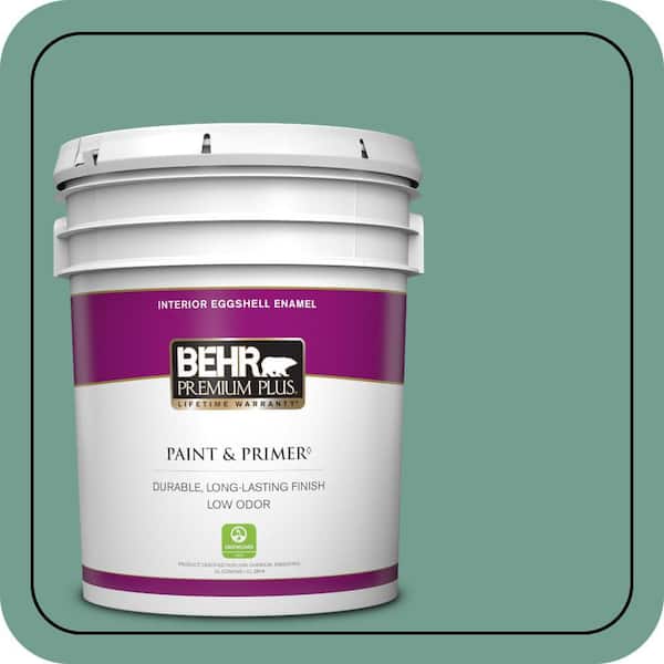 BEHR PREMIUM PLUS 5 gal. #M430-5 Regal View Eggshell Enamel Low Odor Interior Paint & Primer