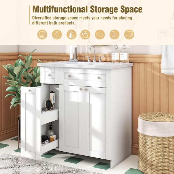 Luxury 2 Layer Kitchen Storage Cabinets Multi-functional Dust