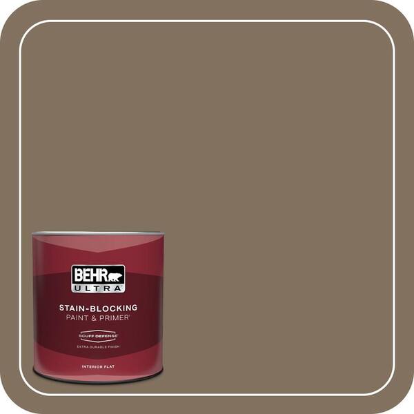BEHR ULTRA 1 qt. #PPU5-04 Mocha Latte Extra Durable Flat Interior Paint & Primer