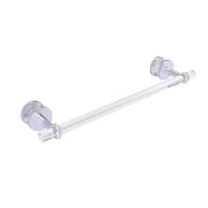 Clearview 18 in. Shower Door Towel Bar with Twisted Accents in Satin Chrome
