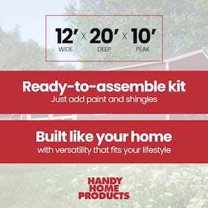 Do-it Yourself Astoria 12 ft. x 20 ft. Outdoor Wood Storage Shed with Smartside and Floor system Included (240 sq. ft.)