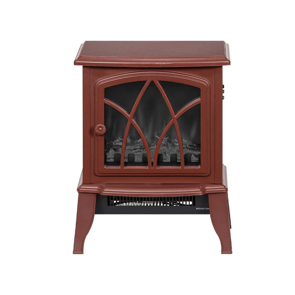 18 in. Electric Space Heater, Cabinet Infrared Quartz Heat Element, Overhea