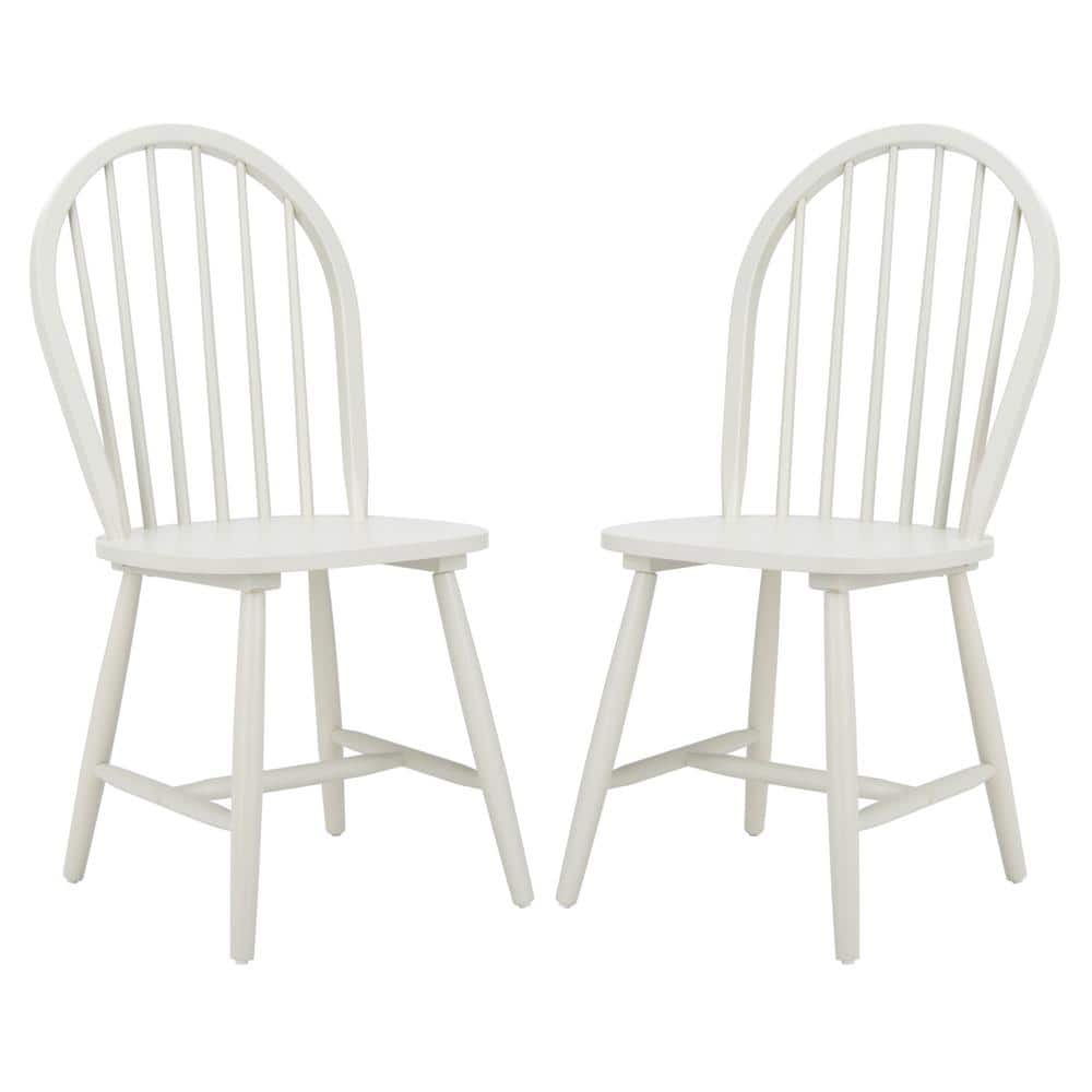 Camden Off-White High Back Windsor Side Chair Set