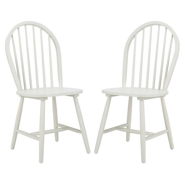 SAFAVIEH Quaker Beige/Off-White Wood Side Chair (Set of 2) FOX6521A-SET2 -  The Home Depot