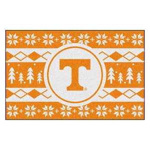 Tennessee Volunteers Holiday Sweater Orange 1.5 ft. x 2.5 ft. Starter Area Rug