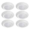 Bel Air Lighting 7.5 in. White Integrated LED Miniature Disk Flush Mount  Ceiling Light Fixture (6-Pack) 15W6PKBMZ-WH - The Home Depot