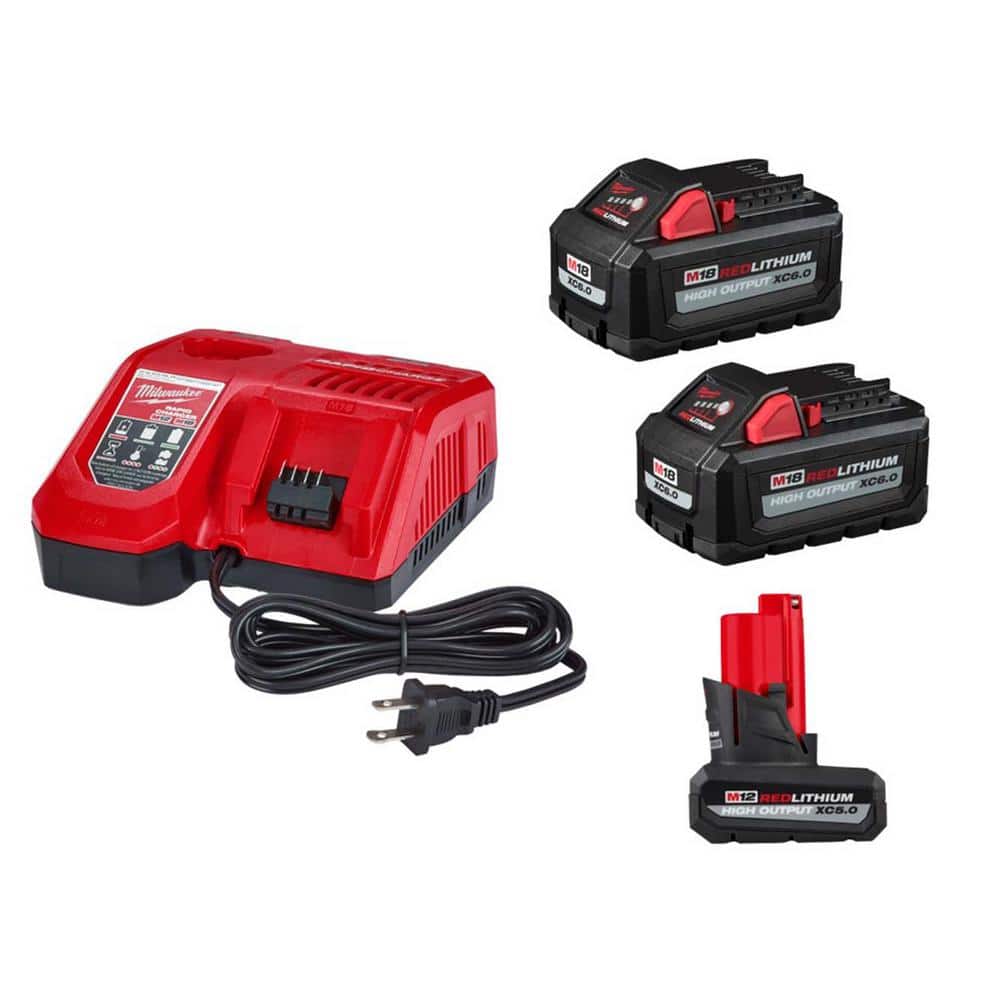 Have a question about Milwaukee M18/M12 Rapid Charger W/(2) M18 HIGH OUTPUT  XC6.0 Batteries  (1) M12 HIGH OUTPUT XC5.0 Battery? Pg The Home Depot