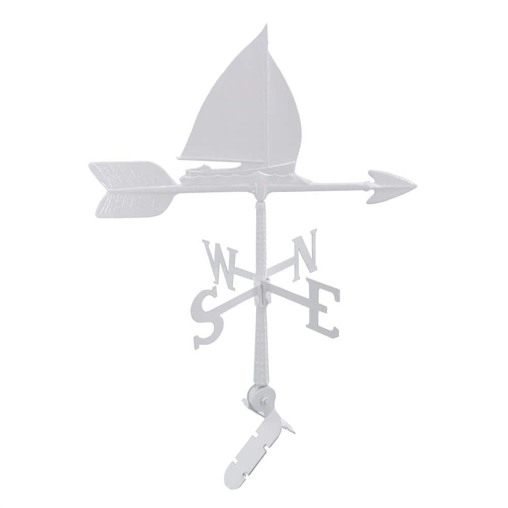 24 in. Aluminum Sailboat Weathervane - White price history on PriceWatchPro