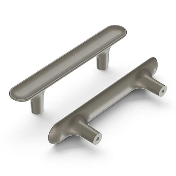 HICKORY HARDWARE Maven Collection Pull 3 in. (76mm) Center to Center Satin Nickel Finish Modern Zinc Bar Pull (1-Pack )