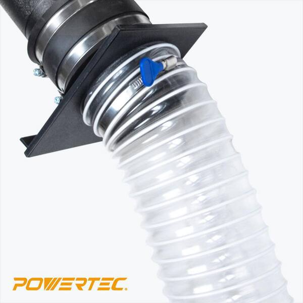 4 in. x 10 ft. Flexible PVC Dust Collector Hose for Dust Collection System, Clear Color