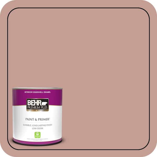 BEHR PREMIUM PLUS 1 qt. #S170-4 Retro Pink Eggshell Enamel Low Odor Interior Paint & Primer