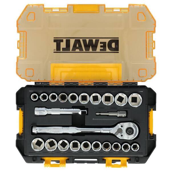 DEWALT TOUGHSERIES 23-Piece Mechanics Tool Set for 1/2 in. Drive