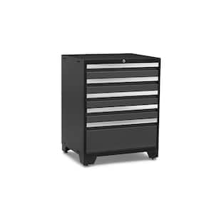 Pro Series Steel Freestanding Garage Cabinet in Charcoal Gray (28 in. W x 38 in. H x 22 in. D)