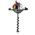 XtremepowerUS 63 cc V Type 1 Man 2 Stroke Gas Post Hole Digger Auger Powerhead Digger Engine EPA Certified 81095 H1 The Home Depot