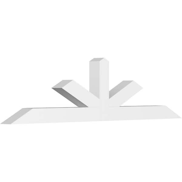 Ekena Millwork Saratoga 72 in. W x 18 in. H x 4 in. D Signature Polyurethane Bracket