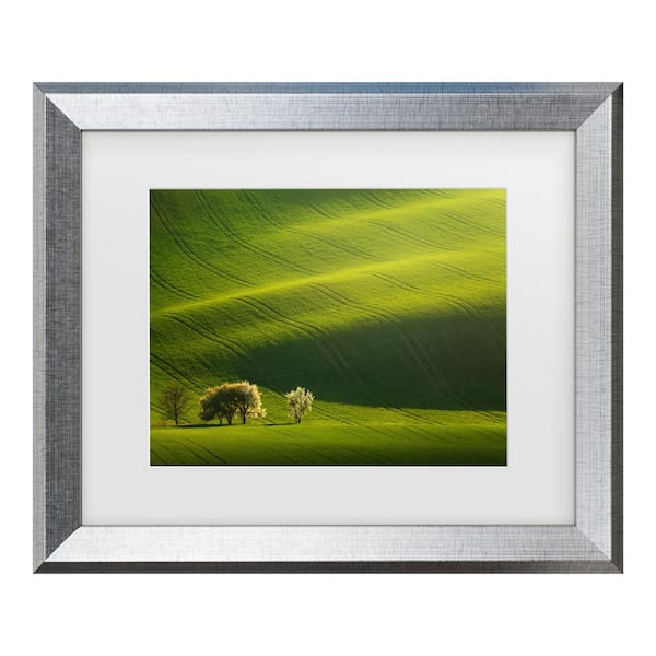 Trademark Fine Art Daniel Rericha Moravian Waves Matted Framed Photography Wall Art 14.5 in. x 17.5 in.