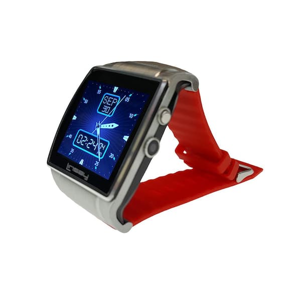 LINSAY Executive EX5LR Smart Watch Red with Camera and Micro SD Card Slot up to 64GB