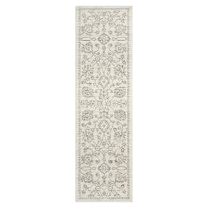 Nizza Collection Vase Ivory 3 ft. x 9 ft. Traditional Runner Rug