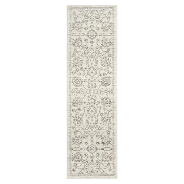 Concord Global Trading Nizza Collection Vase Ivory 3 ft. x 9 ft. Traditional Runner Rug