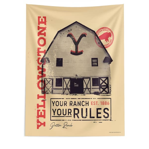 THE NORTHWEST GROUP Paramount Yellowstone Your Rules Printed Wall Hanging