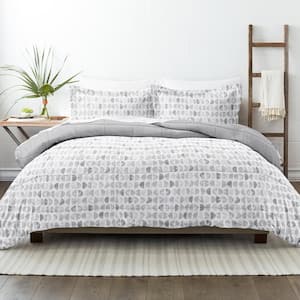 Floral Reversible Ultra Soft Comforter Sets, Down Alternative, Machine  Washable - Becky Cameron™, King/California King, Abstract Garden / Light  Gray