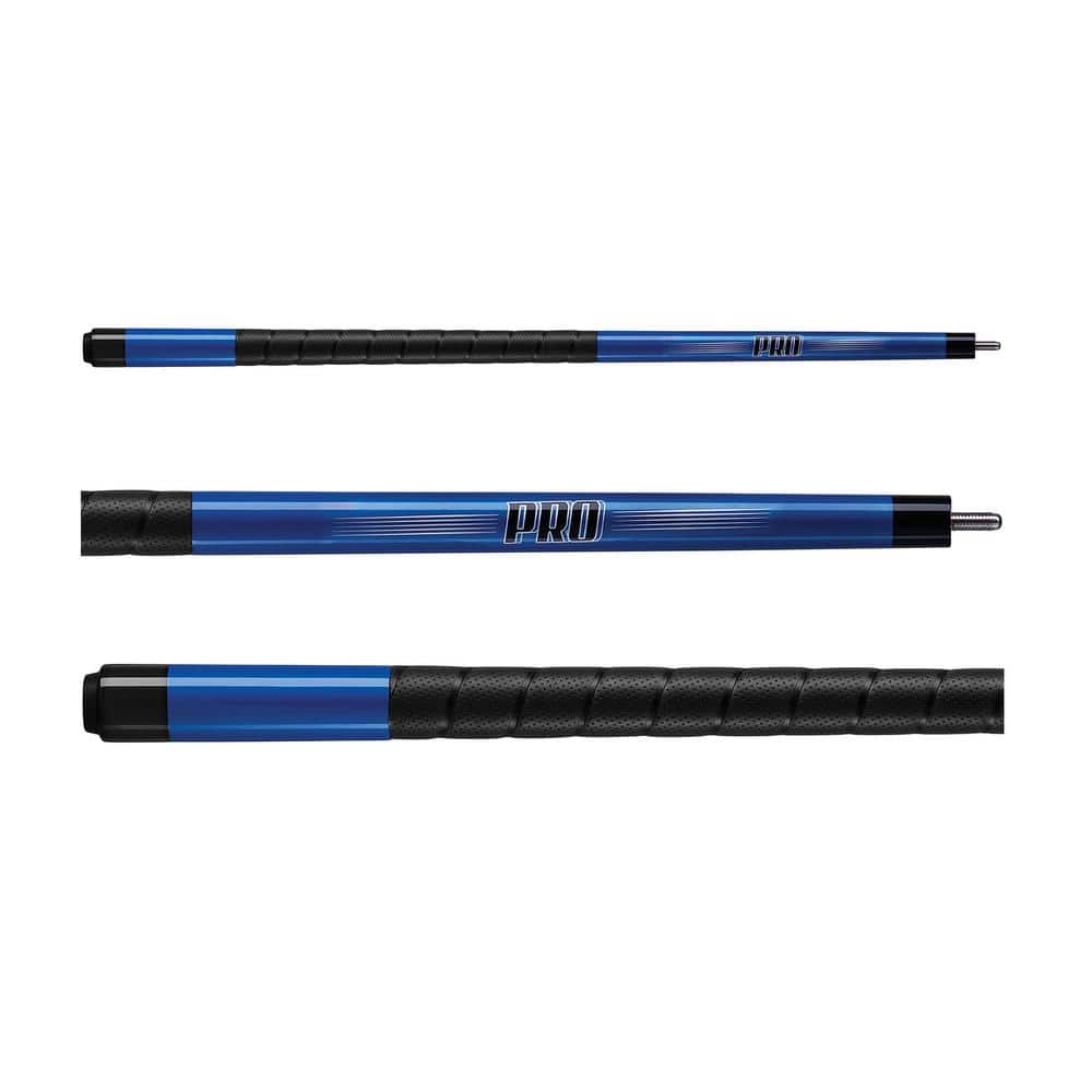 Blue Maple Wood Billiard Cue with Rubber Grip