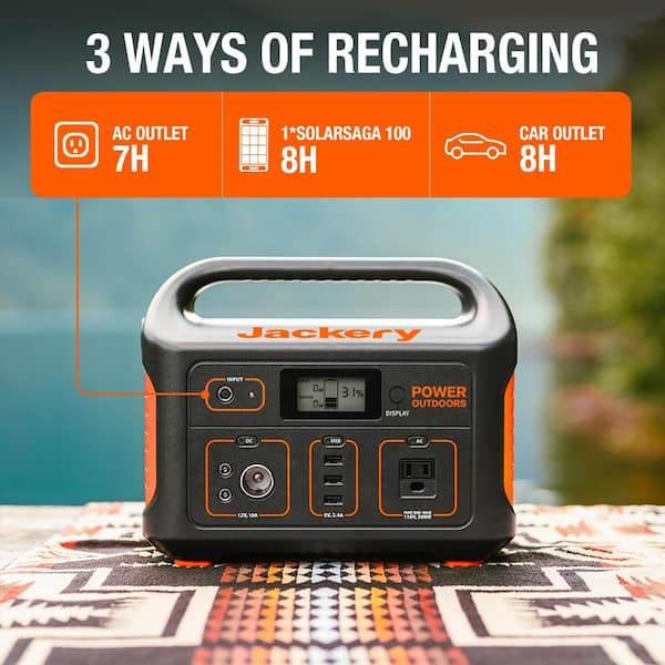 Pack énergie Jackery Solar Generator 500, très utile en camping