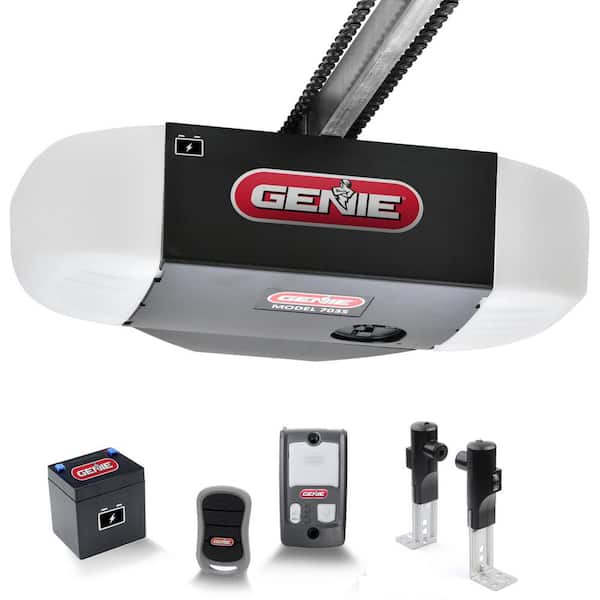 genie chainmax 1 2 hpc durable chain drive garage door opener with battery backup 7035 v the home depot anytime service