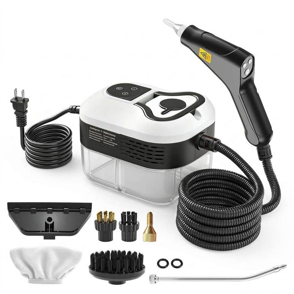 Powerful 2500W Handheld Corded Steam Cleaner with 6-Level Adjustable Settings for Deep Cleaning, 15s Fast Heat-Up price history on PriceWatchPro