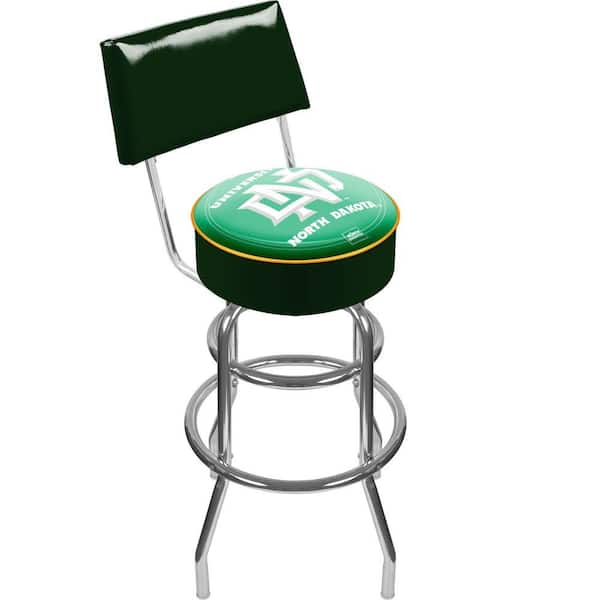 Trademark University of North Dakota 30 in. Chrome Padded Swivel Bar Stool