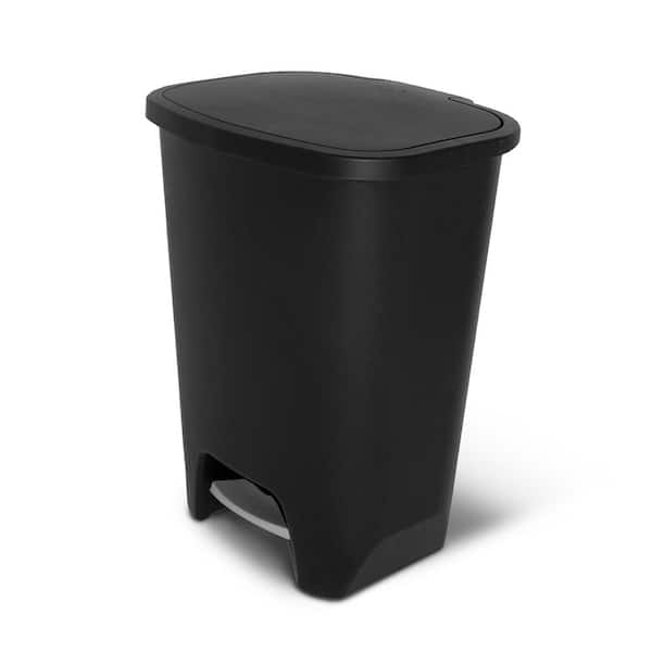 Hefty 20.4 Gal Black Dual Function XL Trash Can HFT-2280075-3 - The Home  Depot